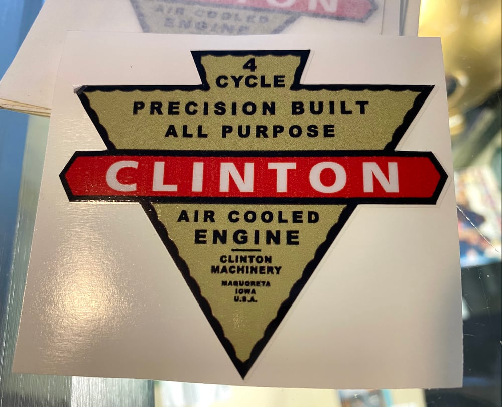 Clinton Engine Sticker Decal