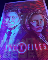 Image 2 of X-FILES Silkscreen Art Print