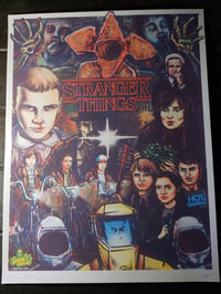 Image 1 of STRANGER THINGS Silkscreen Art Print