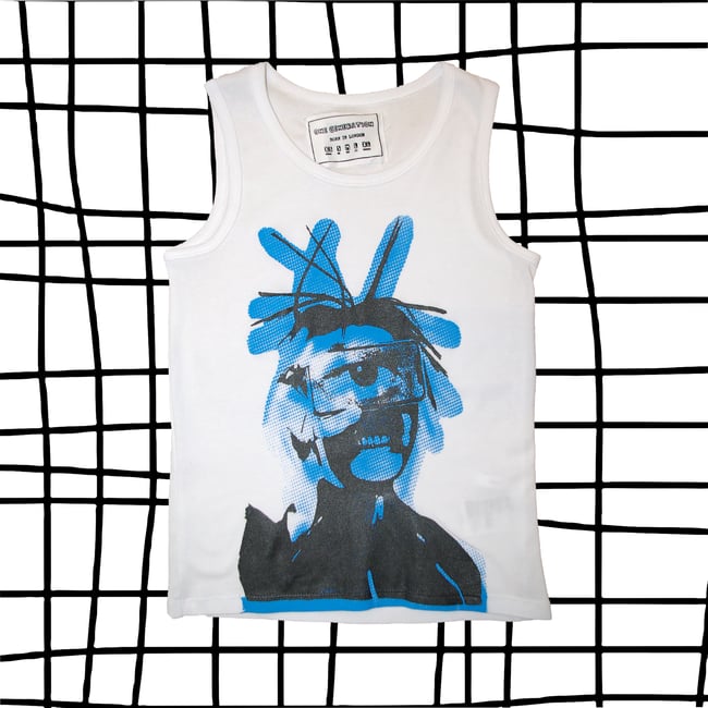 Eye Phone Tank  BLUE