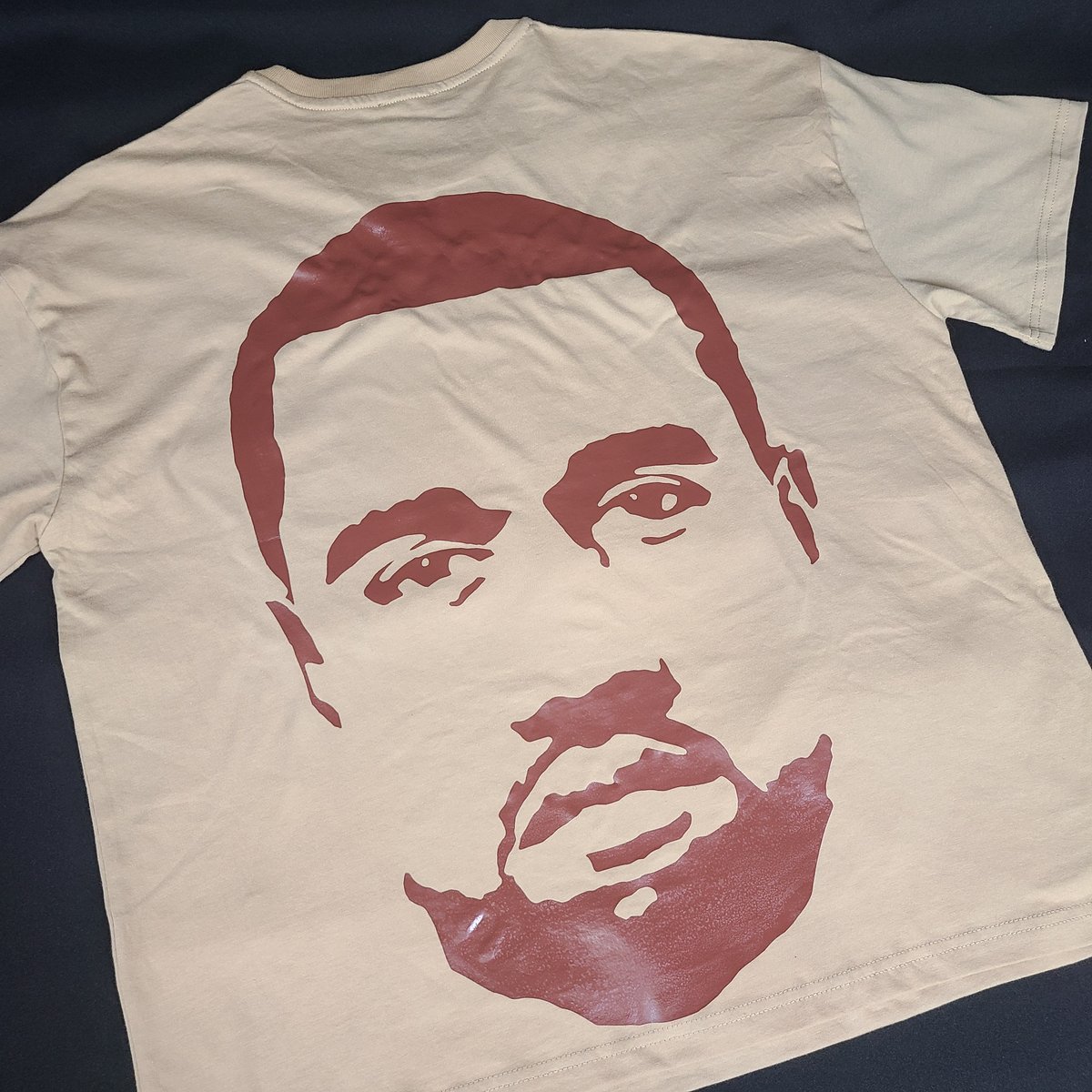 Image of Ye Slide Box Logo Tee Desert Sand