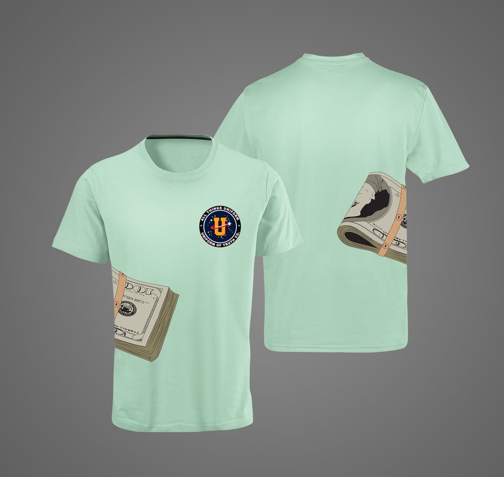 Image of Mint Green Code Money Tee 