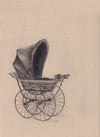 Baby Buggy. Original graphite drawing