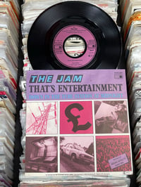 The Jam-That’s Entertainment b/w  Down In The Tube Station At Midnight deadstock German 7”