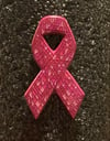 Fuck Cancer - Breast Cancer Awareness Pin Red Glow