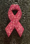 Fuck Cancer - Breast Cancer Awareness Pin white glow