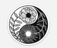 Yin Yang Circle Sticker