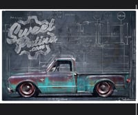 Image 1 of 1967 C10 “The Duke” Blue Print Shirts