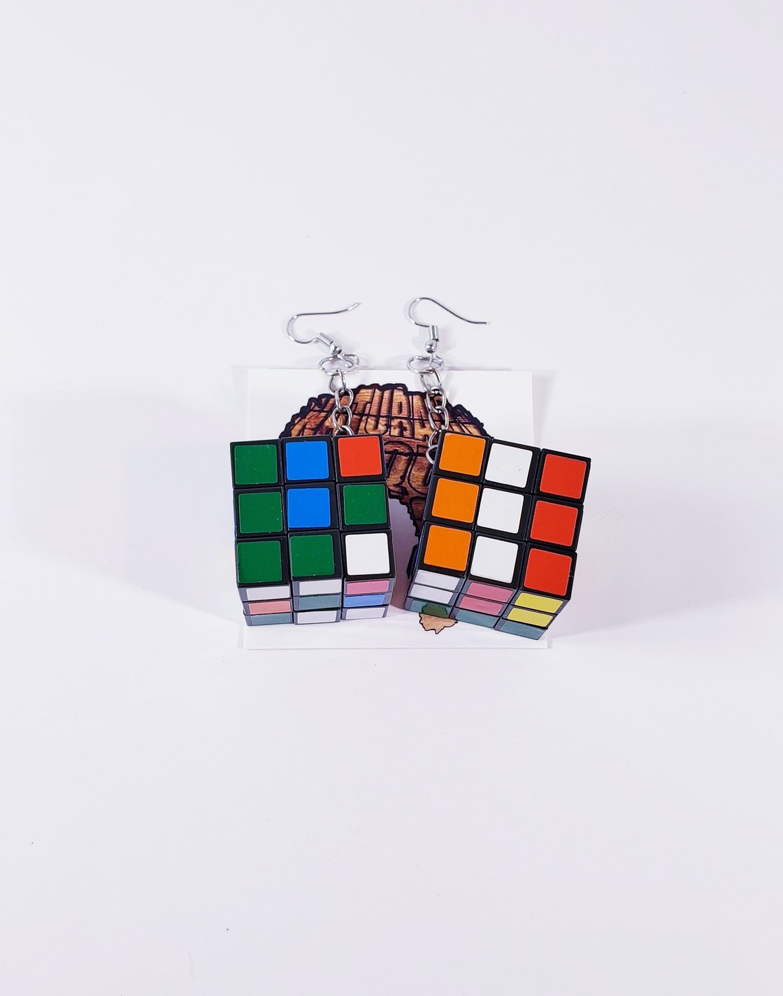 Image of Rubik Cube Earrings