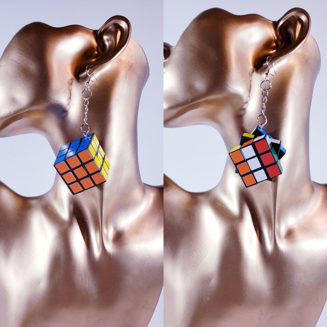Image of Rubik Cube Earrings