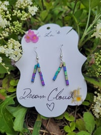 Image 1 of Rainbow hematite earrings 
