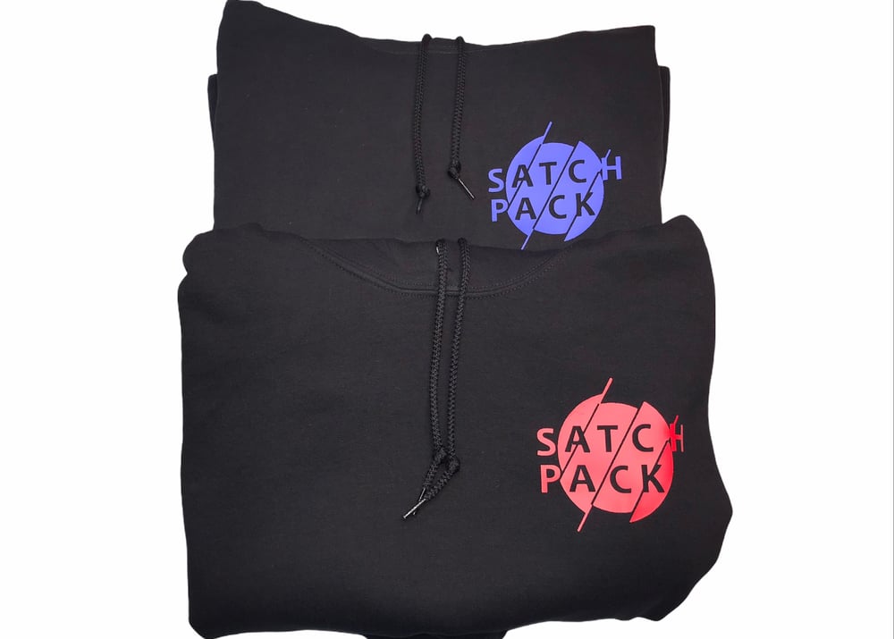 Satch Pack Hoodie - Black/ Red