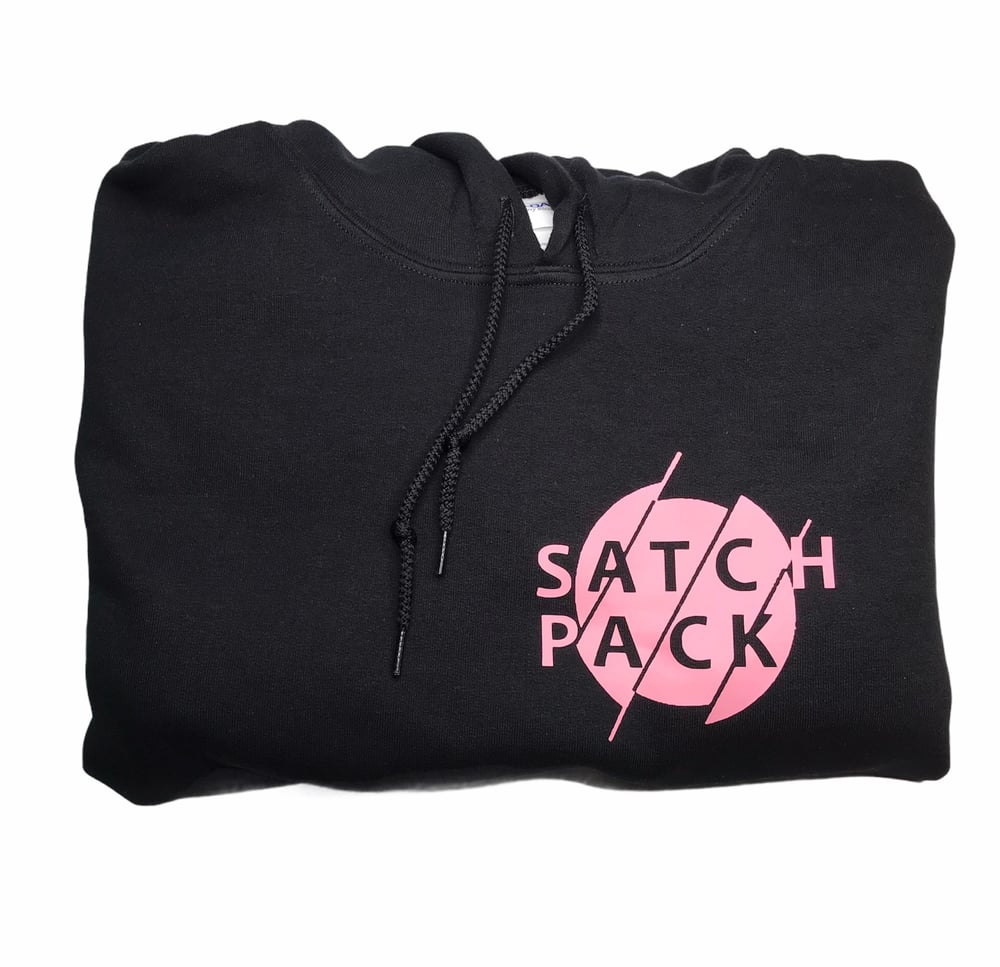 Satch Pack Hoodie - Black/Pink 