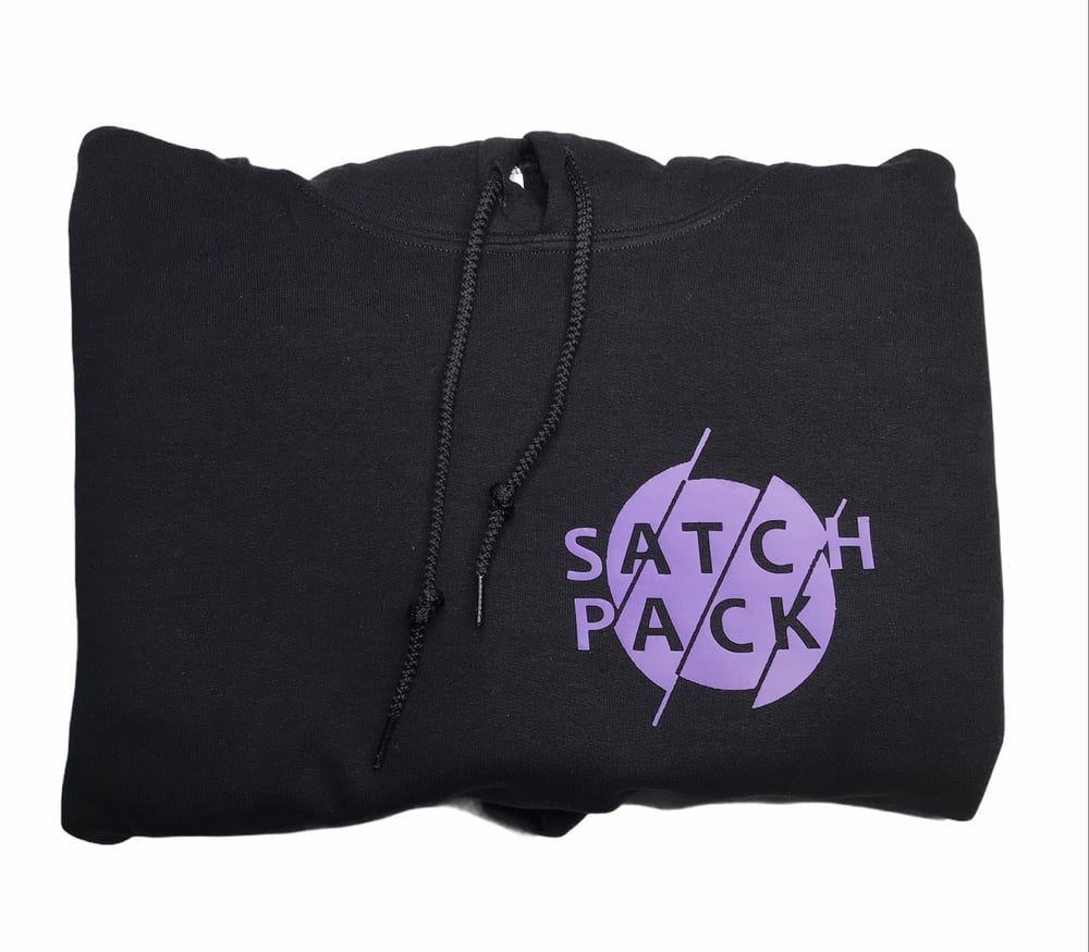 Satch Pack Hoodie - Black/Purple
