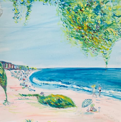 Image of At Playa de La Luna again oil on canvas