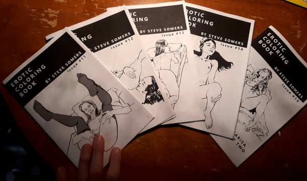 Image of Erotic Coloring Books Issues 11 through 15