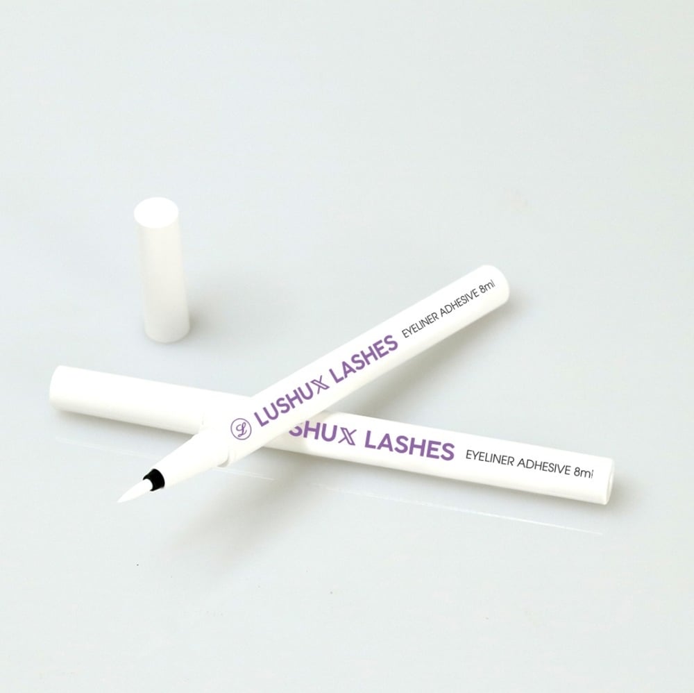 Eyeliner Adhesive Pen (White/Clear) Lushux Lashes By Pam