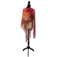 Image 1 of Cashmere Silk Wind Leaves Apricot