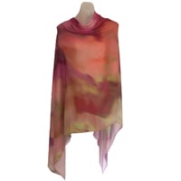 Image 2 of Cashmere Silk Wind Leaves Apricot