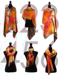 Image 4 of Cashmere Silk Wind Leaves Mauve