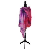 Image 1 of Cashmere Silk Wind Leaves Pink
