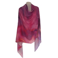 Image 3 of Cashmere Silk Wind Leaves Pink