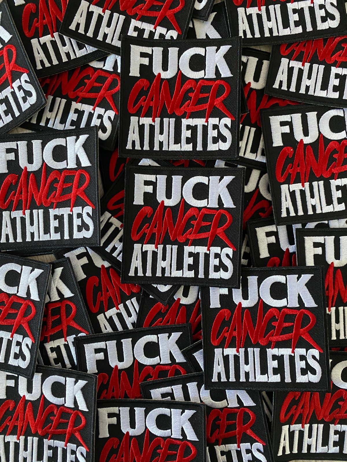 Image of FUCK CANCER ATHLETES PATCHES