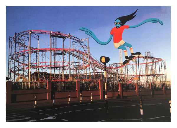 Image of ' Rollercoaster ' A3 Giclee Print