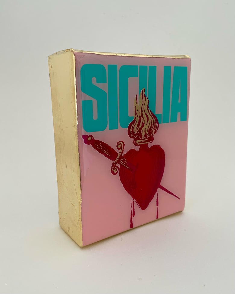 Image of Sicilia Heart Pink/Aqua