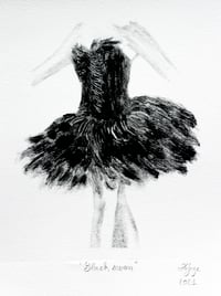 Image 1 of "Black swan", monotype