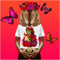 Image 3 of New! Kahlo Kat T-Shirt 