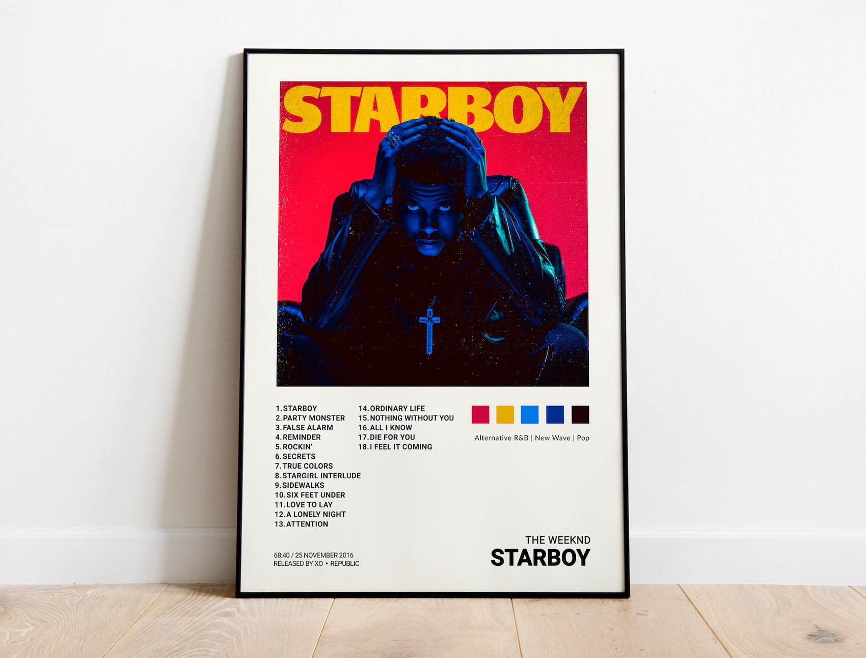 starboy album cover poster