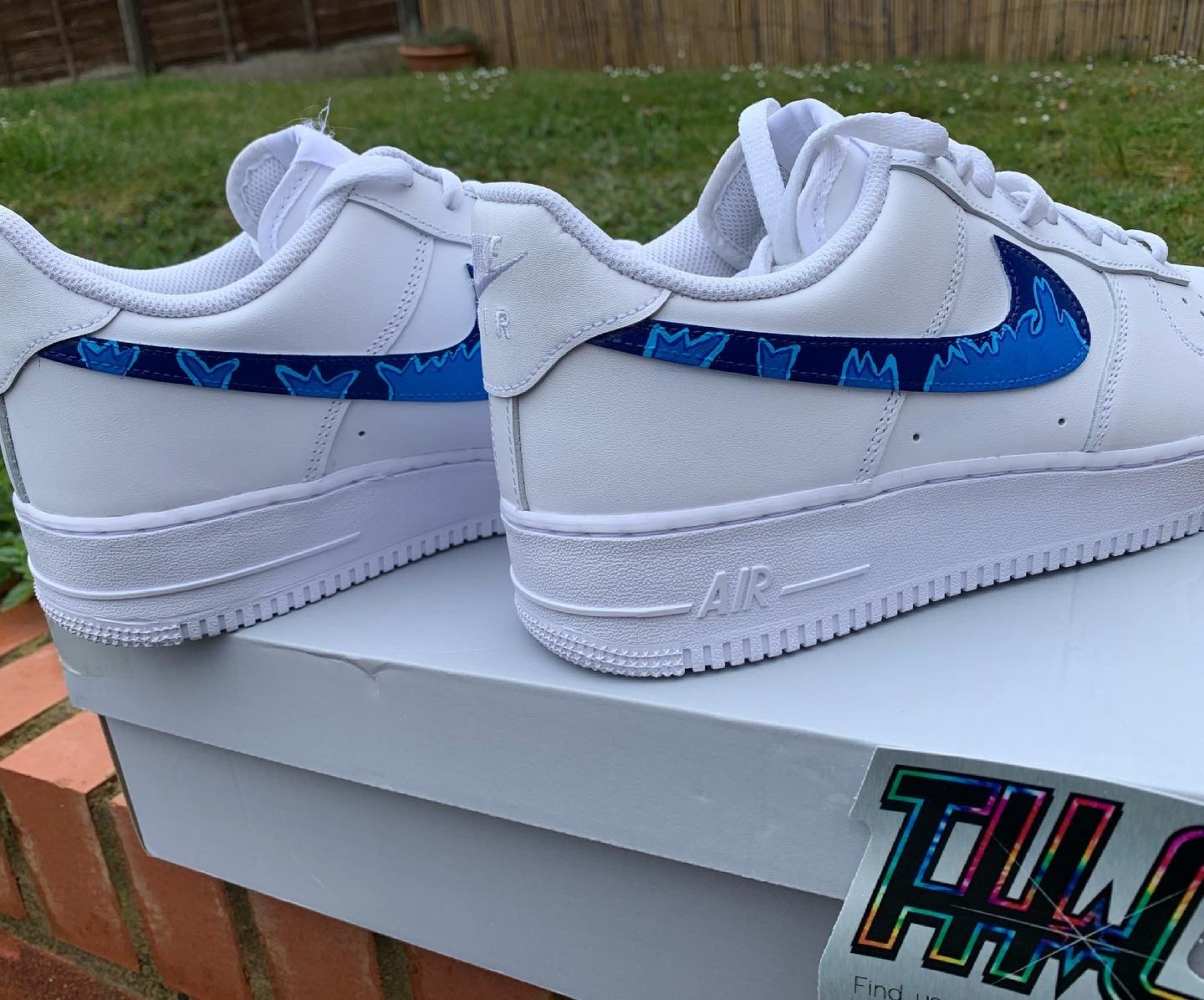 blue flame air force 1