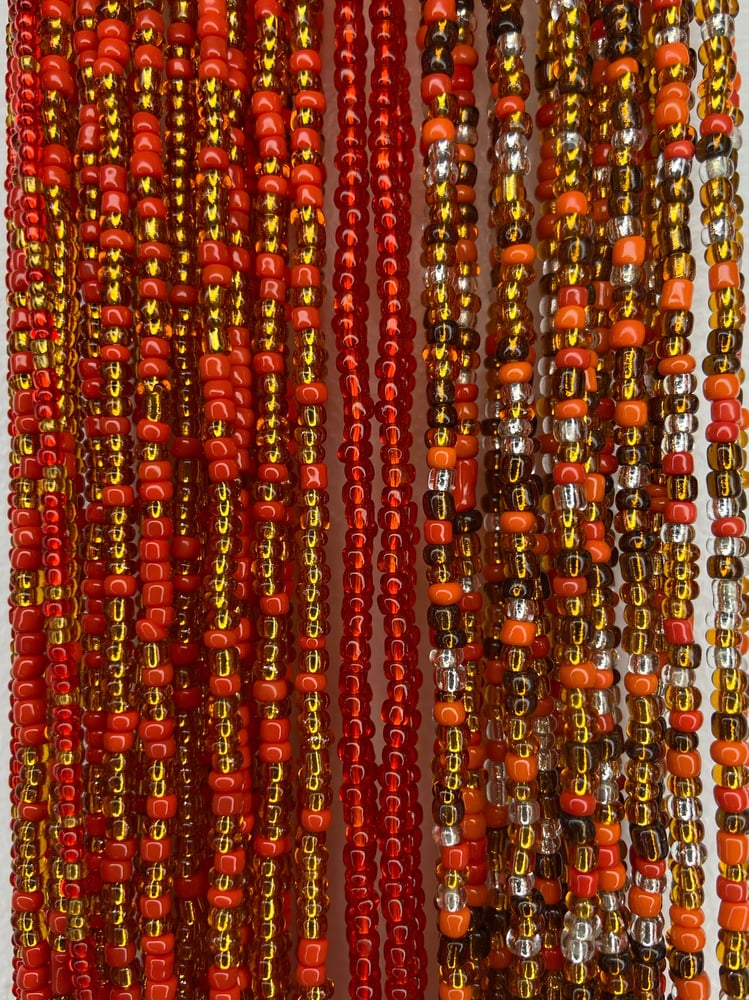 Image of Red Tie on Waistbeads Collection 