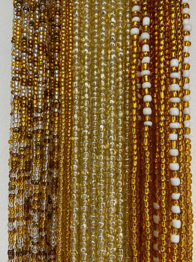 Image of Gold Tie on Waistbeads Collection