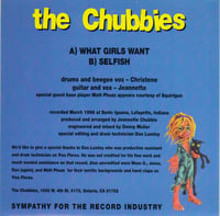Image 2 of The Chubbies – What Girls Want! (7")