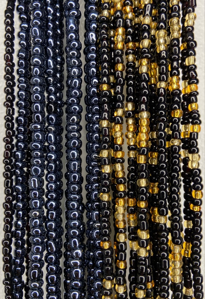 Image of Black Tie on Waistbeads Collection