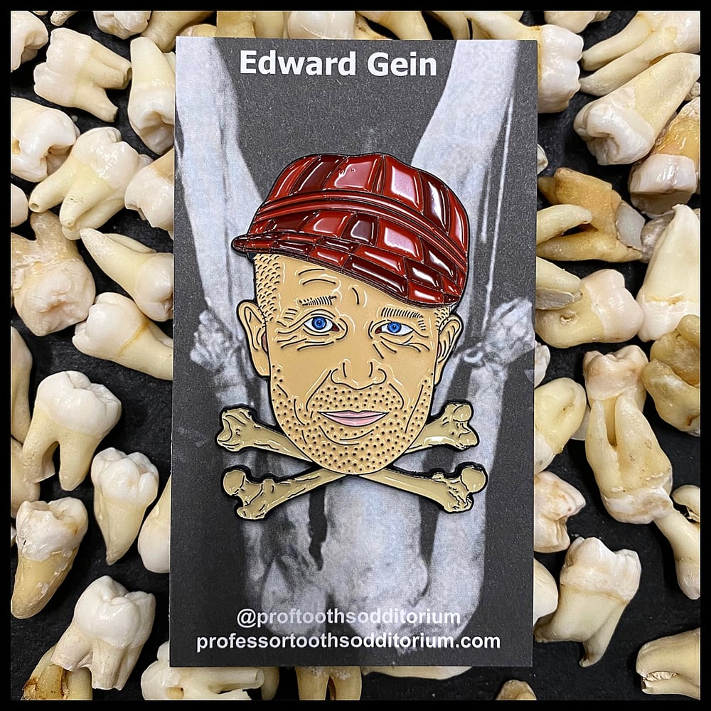 Image of Killer Edward Gein Soft Enamel Pin