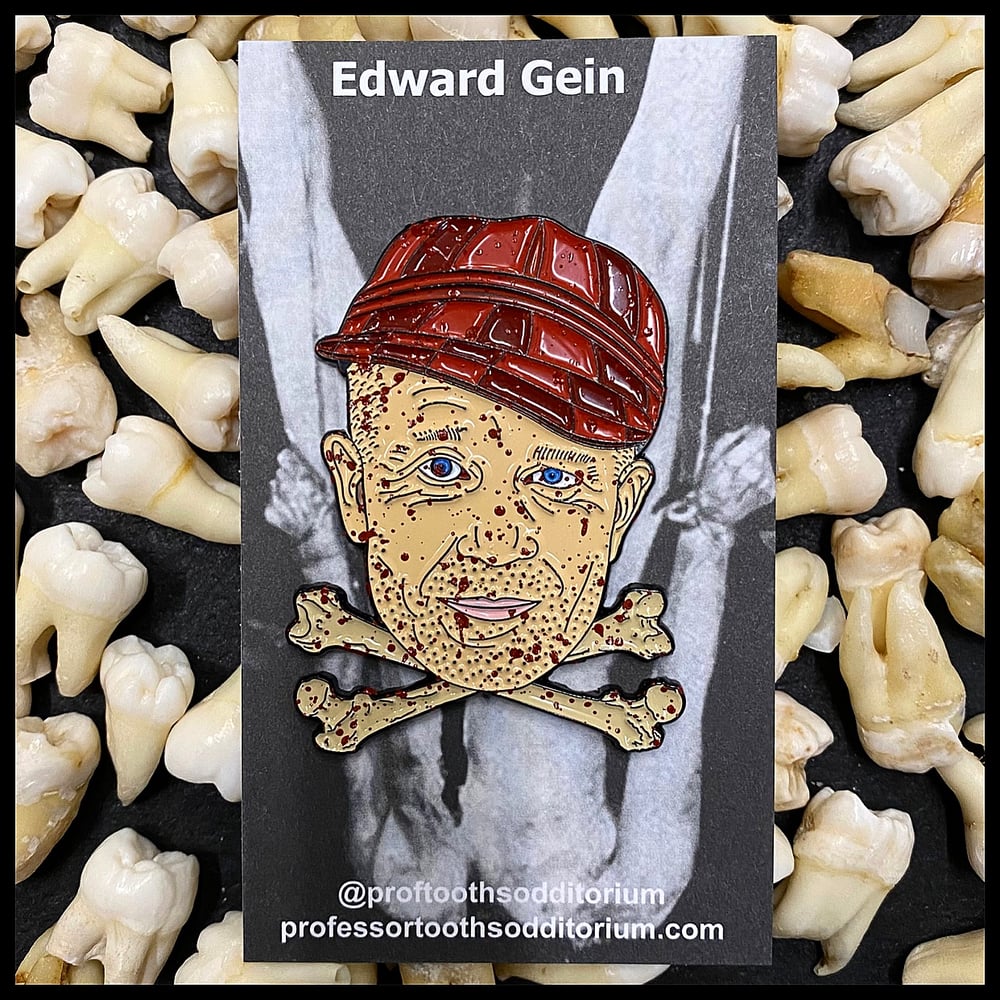 Image of Killer Edward Gein Soft Enamel Pin