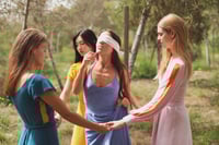 Image 1 of VESTIDO AZUL TIRANTES DENIA