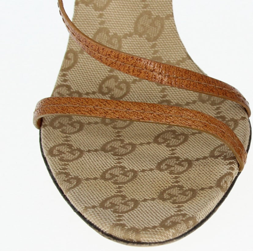 Image of GUCCI GG MONOGRAM SANDALS 