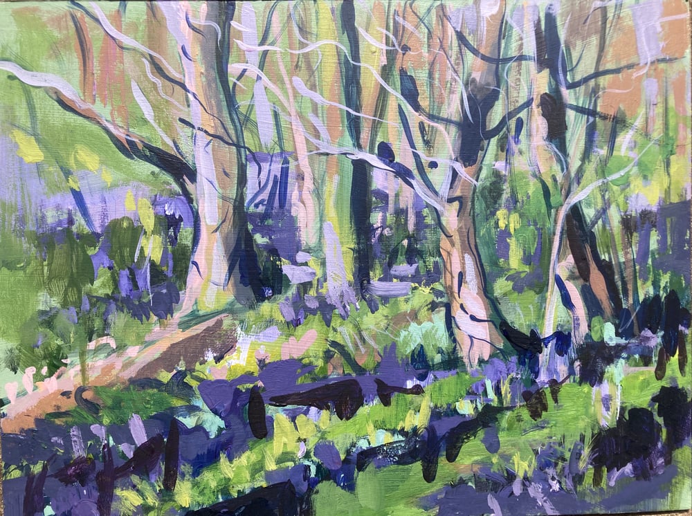 Image of Early Blubells - Plein Air Study