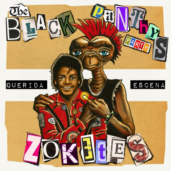 Image of LADV155 - ZOKETES / The BLACK PANTHYS PARTY "querida escena (split)" 7" 