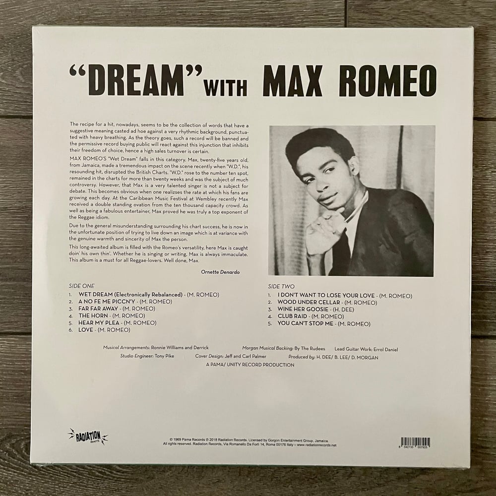 Image of Max Romeo - A Dream Vinyl LP