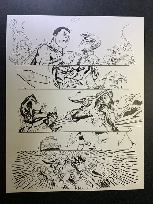 Image of THE MONKEY PRINCE original art pg10