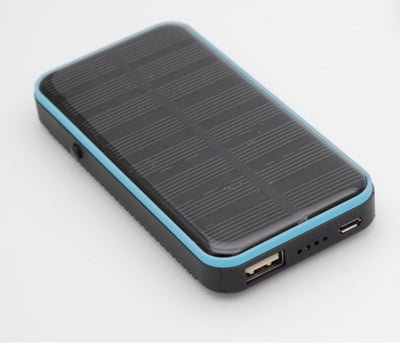 Image of 3 In 1 Solar Rechargeable Stun Gun, Flashlight & Power Bank