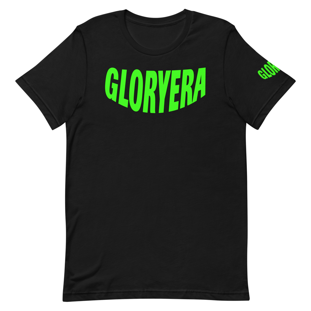 Image of GLORYERA® CREW TEE (BLACK/NEON GREEN)