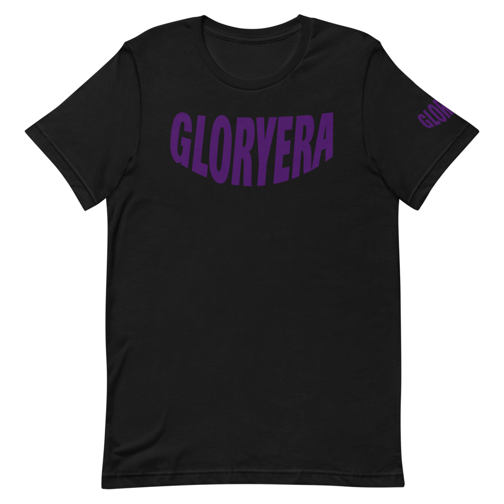 Image of GLORYERA® CREW TEE (BLACK/PURPLE)