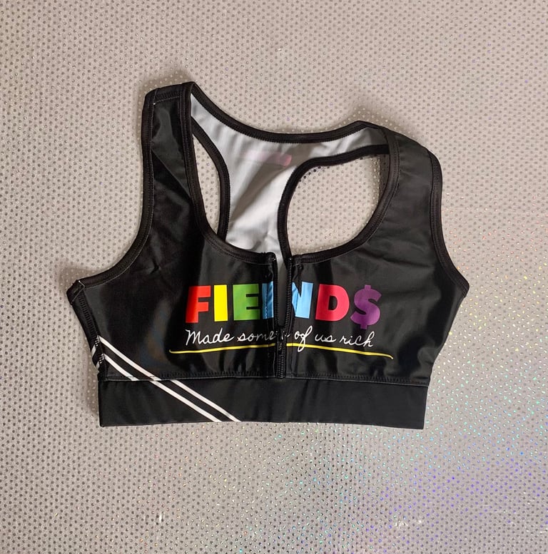 Fiend$ biker crop set 