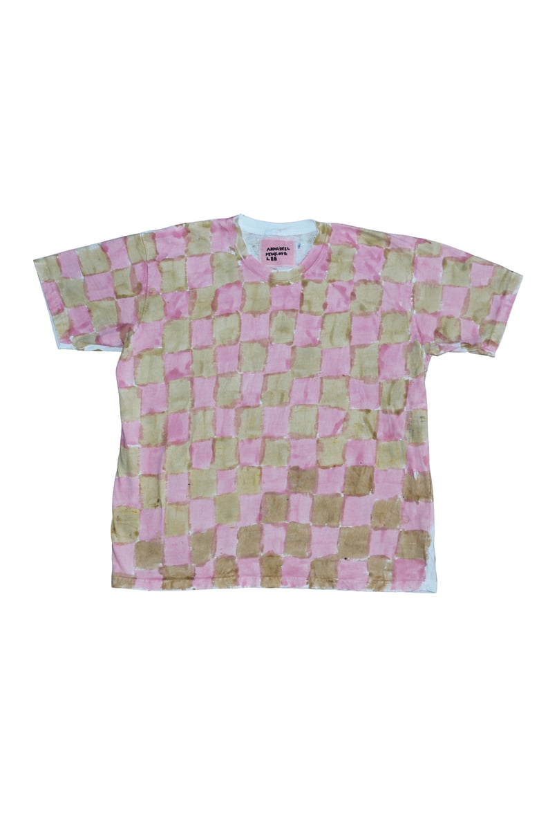Image of pink and ecru xl